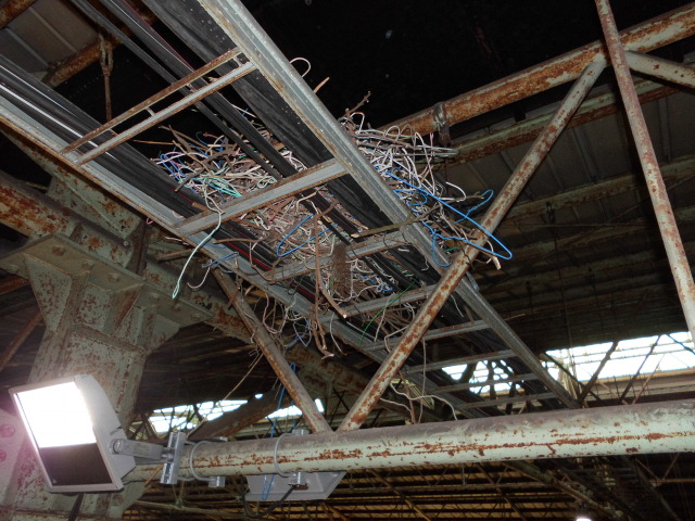 千葉県船橋市の倉庫のカラス駆除：施工前